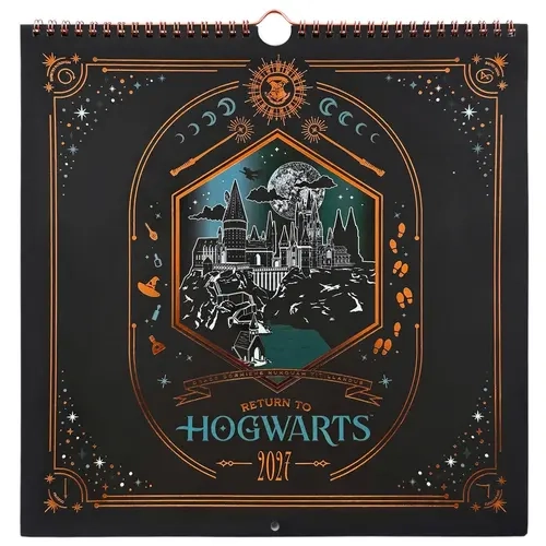 Harry Potter Return to Hogwarts 2027 Spiral Wall Calendar