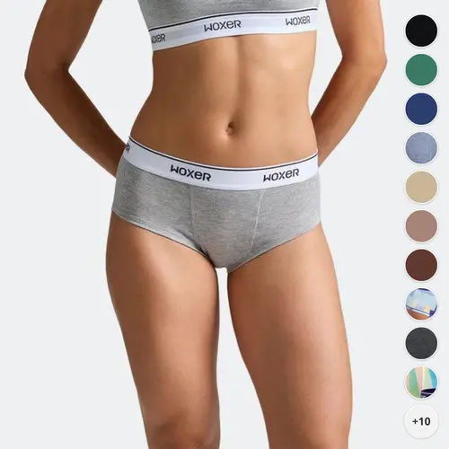 Women's Classic Stretch Modal Fabric Underwear for Women - Seamless, Breathable, 4-Way Stretch Modern Briefs with Gusset Layer, No-Dig Waistband, Casual Comfy Style