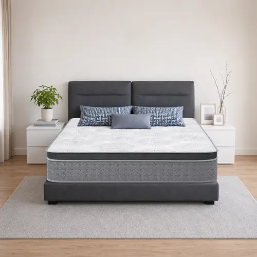 DIGWAC Twin/Full/Queen/King memory foam hybrid pocket coil mattress, boxed size, box top,sohochic