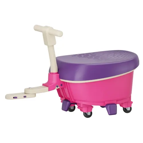 FanttikRide N10 Kids Ride-On Trailer for N10 Ultra+/Pro/Classic Wiggle Car - Unisex Kids Toys, Ride on Wheels, Easy Access Storage Box, 360° Silent Universal Wheels, 4 Anti-Tipping Support Feet, 66 Lbs Capacity, No Battery, 3+ Ages, Birthdays Gift
