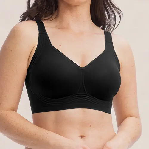 Shapermint Everyday Wireless Jelly Bra | Wirefree Full Coverage T-Shirt Bra with Jelly Lift Support & Convertible Straps