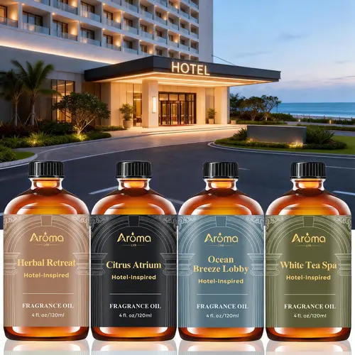 Luxury Hotel Diffuser Oil 120ml- My Way Citrus Atrium, R-Carlton Ocean Breeze Lobby, White Tea, Beach Villas Fragrance Oil- Aromatherapy Scented Oils for Diffuser,sohochic