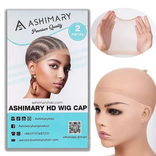【Hot】Ashimary HD Wig Cap, 2 Pieces, Compatible with Human Hair Wigs, Wigs Human Hair, No,sohochic