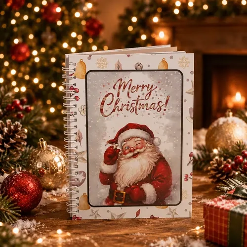 Christmas Gift Card Book, Cute Xmas Gift Card Booklet, Colorful Spiral Bound Card Book , Christma Gift Cards Books Holder, DIY Personalized Xmas Present for Wife Girlfriend Mom
