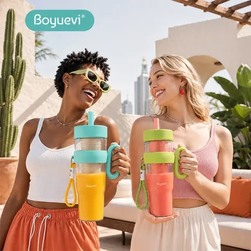 BOYUEVI Portable Blender for Shakes and Smoothies, 33oz/1000ml Cordless Personal Blender, Ice-Crushing Smoothie Maker with BPA-Free Tritan Travel Cup, USB Rechargeable for Gym, Office & Travel,sohochic sohochic
