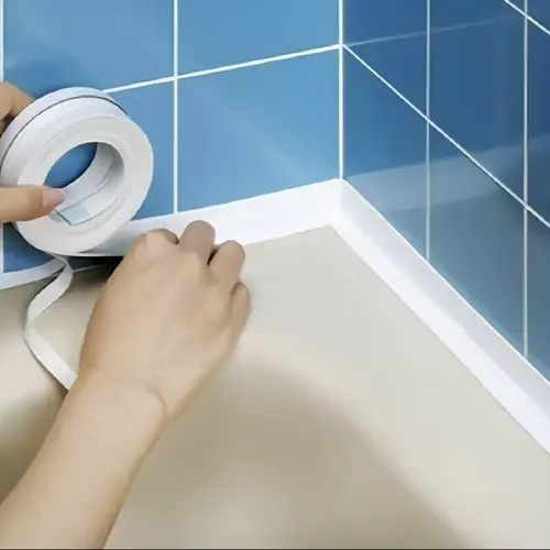 1 Roll Mold-resistant Toilet Caulk Strip, Self-adhesive Sealing Tape, Waterproof Tape to Prevent Moisture, Kitchen Sink Beautiful Seam Stickers, Seal Protector