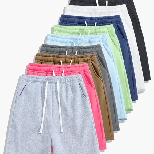 Men’s summer outdoor casual sports shorts, loose straight cut, comfortable and breathable, running fitness training shorts