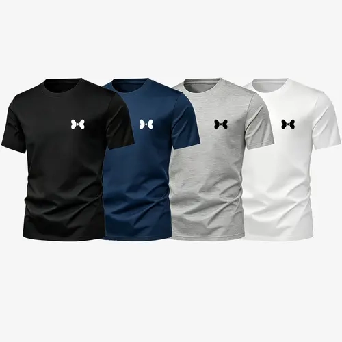 Summer Men's Basic Sporty Short Sleeve T-Shirt, Breathable Quick-Dry, Casual Loose-Fit, Gym Training, Workout Tops, Multi-Color, Graphic Pattern, Dry Fit Shirts