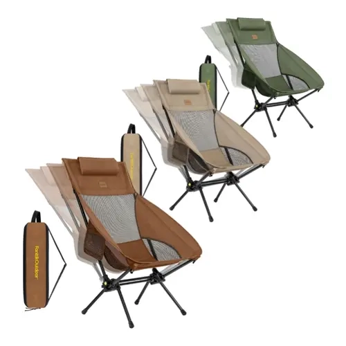 FanttikOutdoor Zeta L8 Max Camping Chair, Portable & Lightweight, Comfort-Driven Foldable Rocking Chair with Carry Bag for Camping, Hiking, Patio, Fishing, Support up to 250 lbs,summerwins,father'sdaygifts,campingessentials,campinggear,toolupgrade