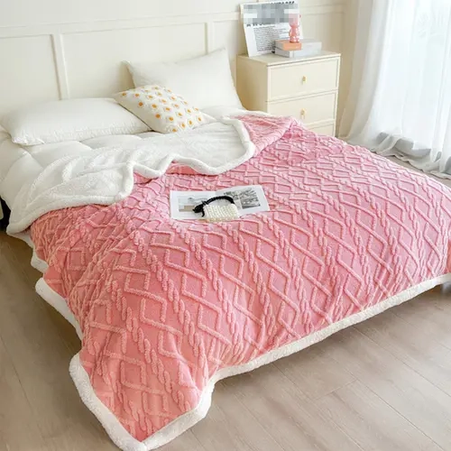 【FallPickDeals 】ROSEKIND Fluffy Sherpa Blanket,380 GSM Ultra Soft Fuzzy Throw Blanket for Couch and Bed,Lightweight Blanket,Warm Cozy Fleece Blanket, Cute Reversible Plush Throw for Sofa and Bedroom,back to school,back to school shopping,home decor,sohoch