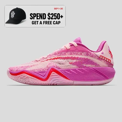 ANTA MEN KAI 3 Mother‘s Love Basketball Shoes Cushioning Breathable Rebound Stylish Fashionable Pink Red Orange Indoor Court Outdoor Court Team Practice Game Day Hoop Shoes Fall Training Kyrie Irving