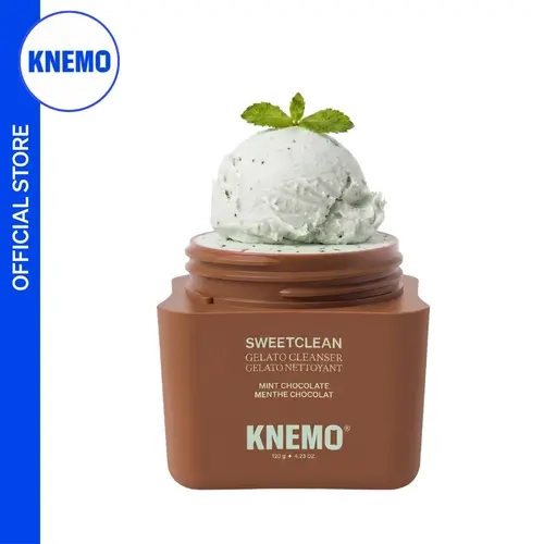 [KNEMO Official] Gelato 2-in-1 Cleans & Masks Face Wash - Coconut-Based, Glycerin Conditioning Facial Cleanser, Foam, Hydrating, Deep Cleansing, All Skin Types Daily Use, 120g (Mint Chocolate, Sea Salt Caramel, Cherry, Vanilla)