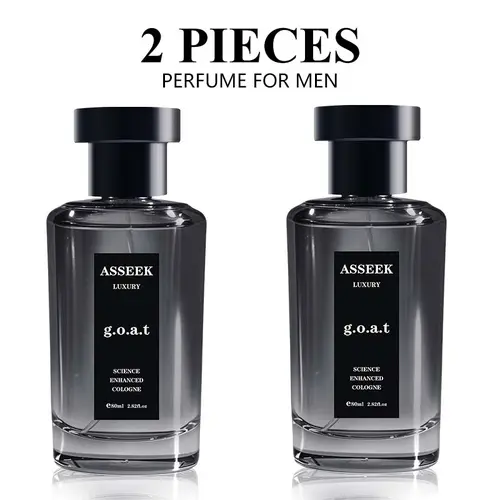 ASSEEK g.o.a.t Man Cologne,【2 pieces】 Long Lasting Men perfume,Men's cologne , Gift，ASSEEK Midnight Marine Man Cologne, Long Lasting Men perfume,Men's cologne , Gift，2.7oz（80ml） Spray