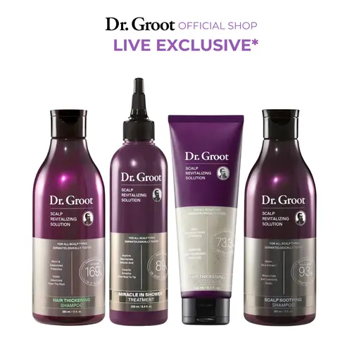 [LIVE EXCLUSIVE] Dr. Groot 3-Step Bundle + Scalp Soothing Shampoo