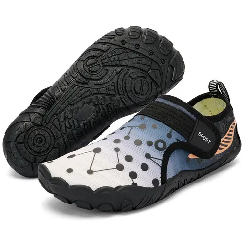 Kids Water Shoes for Toddlers, Barefoot Look Quick-Dry Athletic Sneakers with Fabric Sole, Non-Slip Multi-Size Swim Sand Shoes for Beach Pool (Little/Big Kid)#backtoschool,sohochic