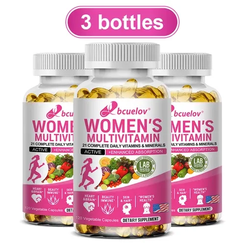 3-Bottle Pack: Women's Multivitamin Health Supplement,Boost energy and immunity.
