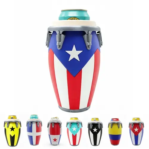 Conga Dance-Inspired Drum-Shape Can Holder, Kitchen Drinkware Accessory,sohochic