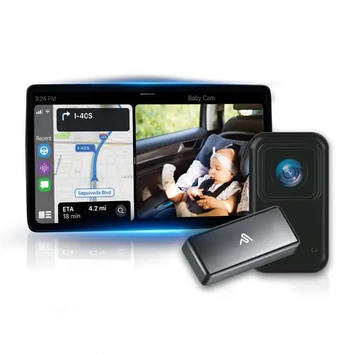 AutoSky Smart ViewConnect Adapter Kit - Plug-and-Play Car Electronics with Built-in SD Slot, Factory CarPlay Support, Android Auto Compatibility, Live Feed, Infotainment, Record, Navigation, Cars Accessories