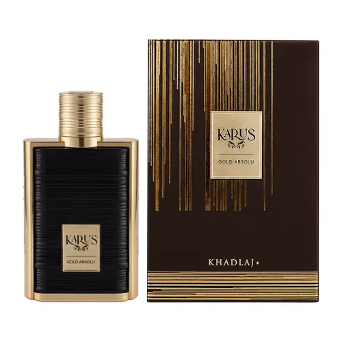Khadlaj Karus Gold Absolu for Unisex Eau de Parfum Spray, 3.4 Ounce