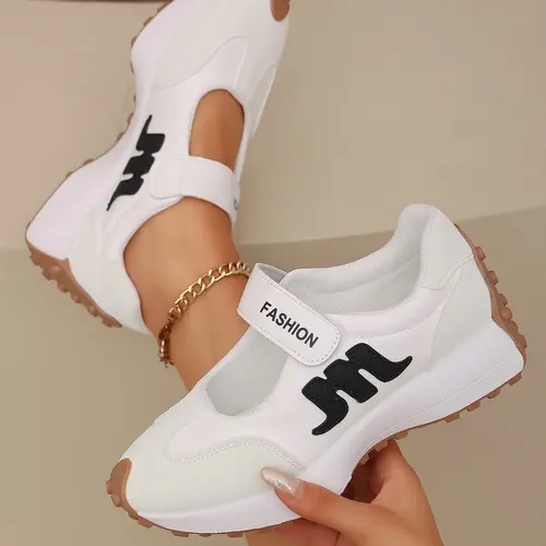 Women's Comfortable Lace-Up Sports Shoes, Lightweight Multi-Functional Casual Shoes, All-Season Wear, Anti-Slip Rubber Sole