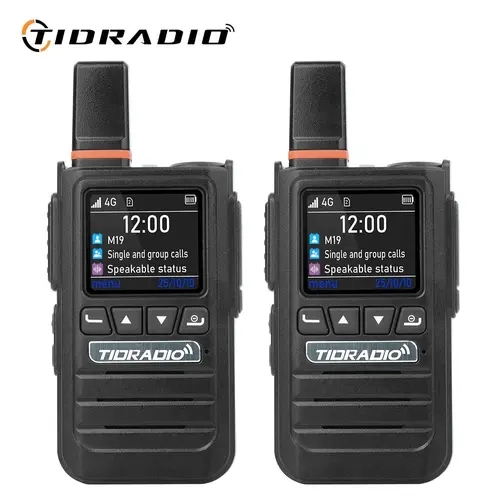 Lifetime Free TIDRADIO G19 Global POC Radio AI Noise Canceling Wireless Accessories 4G Walkie Talkie Long Range PTT Group Call Loud Audio,sohochic