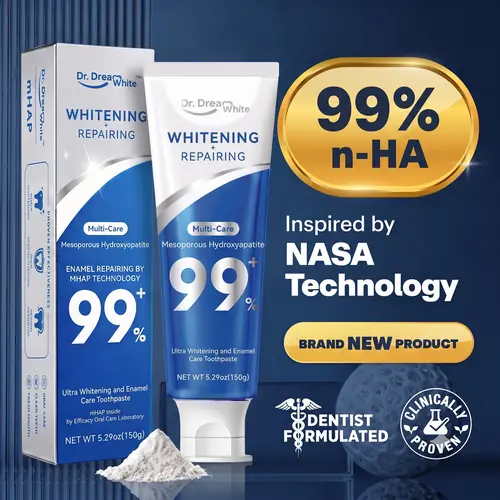 Dr.DreamWhite Oral Care Trio Pack - Teeth Whitening Kit with Stain Remover, Non Sensitive Whitener, Teeth Brightener, Enamel Repair & Anti-Sensitivity Benefits
