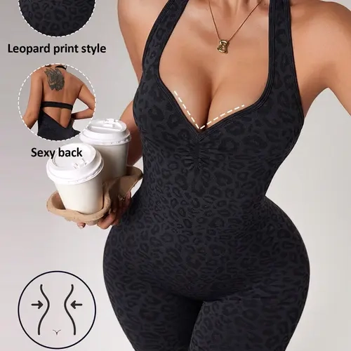 Women's Sleeveless Striped Jumpsuit, Casual Fit Below the Knee Design, Ideal for Cycling & Daily Activities, Comfortable Unlined Style, Strap