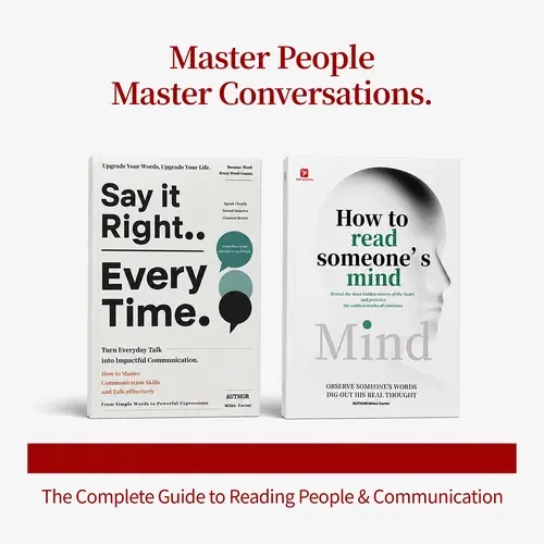 2-Book Bundle: Master Empathetic Confident Communication Speech Templates & Decode Micro Expressions Body Language, Spot Lies, Block Manipulation, Fix Relationships, Avoid Awkward Silences for Work & Daily Social (Psychology & Relationships Books)
