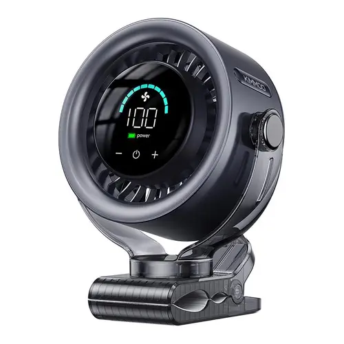 4000mAh Rechargeable Portable Clip on Fan-100-Speed Touch Control, LED Display, 360° Rotate Quiet Turbo Desk Fan, Small Battery Operated USB Fan for Stroller Bed Travel Camping Golf Gym