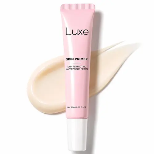 Luxe Skin Perfecting Cosmetic Face Primer Tube, Blurring Makeup Base with Hyaluronic Acid, Niacinimide, Pore Minimizer, Oil Control, Moisturizing, Hydrating, Long-Lasting | TikTok Shop Back to School