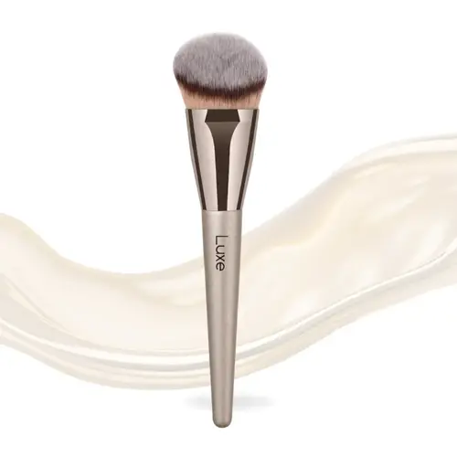 Luxe Professional Makeup Brush - Vegan Bristles Complexion Perfecting Tool for Full Coverage Foundation, Buff Outward Seamless Blend, TikTok Shop Back to School,sohochic