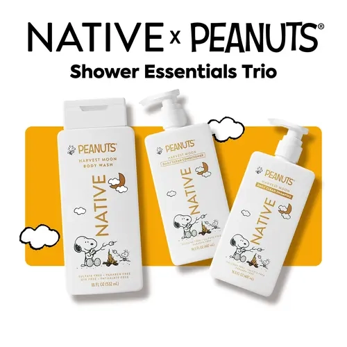 NATIVE Shower Essentials Trio Bundle – Shampoo, Conditioner, Body Wash (3‑Piece Set)