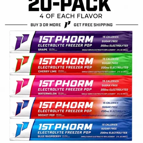 1st Phorm Electrolyte Freezer Pops (20ct) | Hydration Support Popsicles