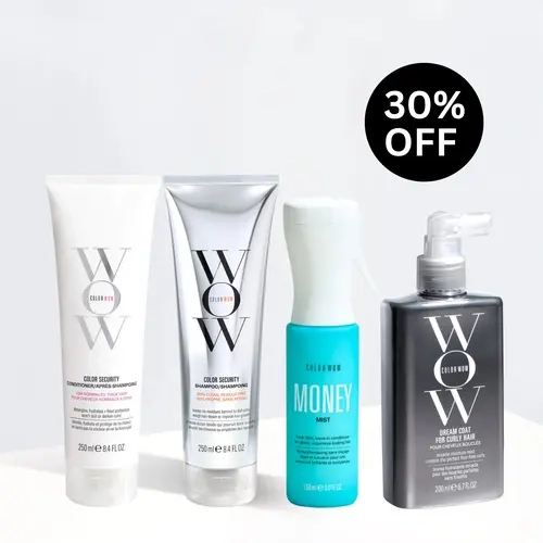 Color Wow Wavy Hair Routine Bundle | Sulfate-Free Shampoo & Conditioner, Leave-In Treatment & Anti-Frizz Styler | Complete Hair Care Routine for Frizz-Free, Moisturized Waves