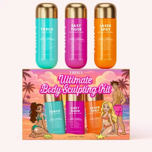 Ultimate Body Sculpting Kit - Clinically Proven Body Treatment - Includes Cellulite Serum, Stretch Mark Eraser & Dark Spot Corrector to Visibly Firm Skin