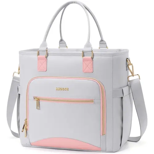 MIUSSE Cute Insulated Lunch Tote Bag for Women - Stylish Thermal Work Bag with Large Capacity, Shoulder Strap for Back to School (TikTok Shop), Lunch Bags For Women