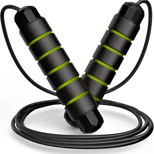 Adjustable Pro Speed Jump -Ball Bearing Swivel, Tangle-Free, Quick-Adjust, Ergonomic Grips | Home Gym Equipment，#Summervibes Skipping Cyclone Rope