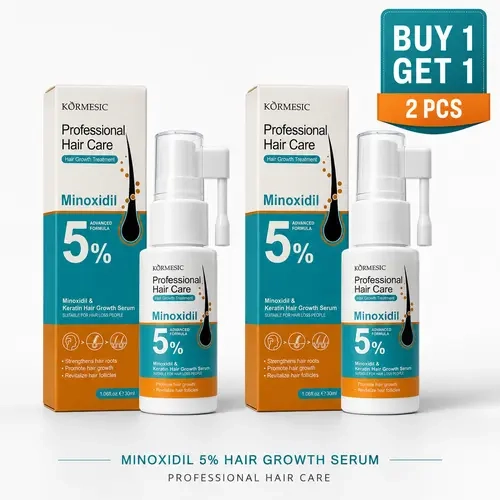 [BUY 1 GET 1 FREE]  5% Minoxidil Scalp Massage Spray Infused with Rosemary & Biotin, Gentle Non-Irritating Scalp Nourisher to Strengthen Hair Roots & Boost Fuller Hair, Portable Travel Size Hair Care Spray for Men & Women,sohochic