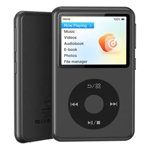 Innioasis Y2 Classic Retro Digital MP3-MP4 Player, 2.4" HiFi LCD Screen, 1300mAh Battery (16.0 h & Above), Bluetooth, Headphones Compatible, Video Playback Upgrade, Compact Durable Portable Audio Player for Retro Music Lovers, No Wi-Fi