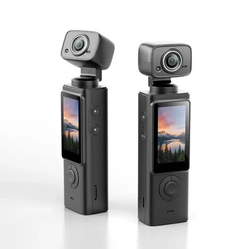 2K Aesthetic Vintage Mini Vlog Camera - 100g Ultra-Light Camcorder with 5.5H Battery, 270° Rotating Lens, 21 Filters, Audio Recording, Screen for Content Creation (SD Card Not Included)