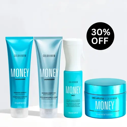 Color Wow Money Hydrating Hair Care Bundle | Sulfate-Free Shampoo & Glossing Conditioner, Moisturizing Leave-In Conditioner & Award-Winning Hair Mask | Dry, Damaged Hair, Hydration & Glossy Shine | Formulated With Hyaluronic Acid & Marine Algae