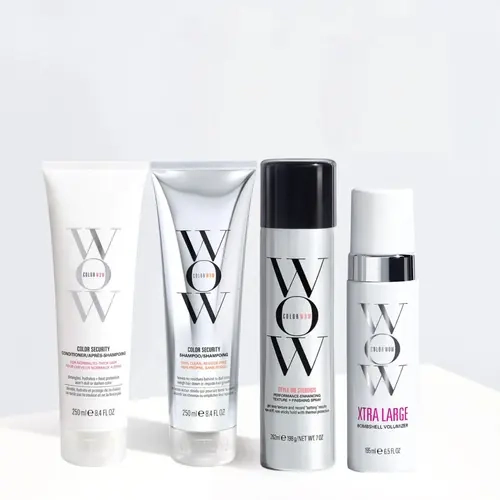 [LIVE EXCLUSIVE] Color Wow Blowout Essentials Hair Routine Bundle | Sulfate-Free Shampoo & Conditioner, Volumizer & Texture Spray | For Flat, Thin, Fine Hair | Award-Winning Hair Products