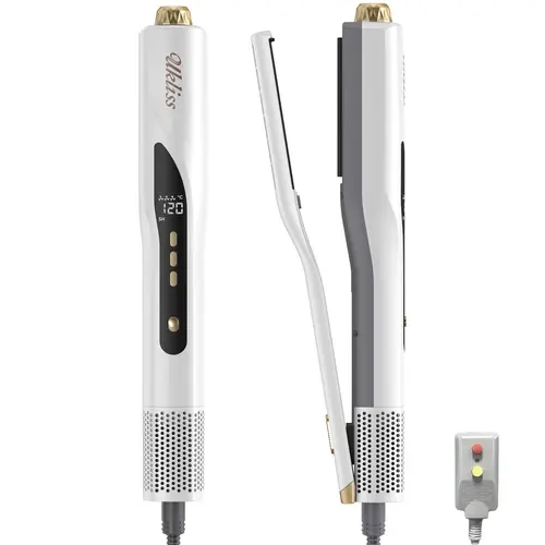 UKLISS AirLiss Straightener - Single Unit Blow-Dry Hair Styling Appliance with Adjustable Airflow, Multiple Temps, Intelligent Heat Control for Frizz-Free Smooth Hair in Minutes (Blowdryer Design)