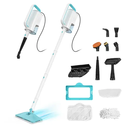 [tiktokshopstockup] All-in-1 Electric Steam Mop & Steam Cleaner, Multi-Use Detachable Handheld Cleaner for Floors, Walls, Plus Multi-Function Cleaning Supplies & Accessories Set,back to school,back to school haul,sohochic