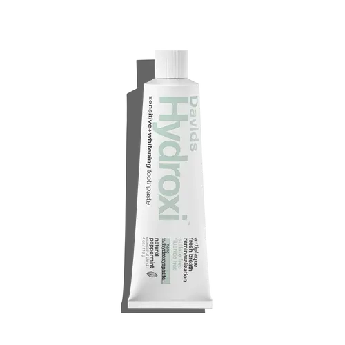 Davids Hydroxi™ sensitive+whitening nano hydroxyapatite premium toothpaste / peppermint