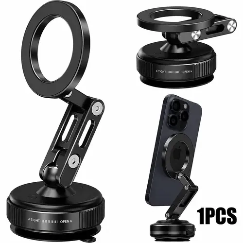 【toolupgrade】MagSafe Magnetic Phone Mount for Car - 360° Rotate, Strong Suction Cup, Extendable Arm, Adjustable Dashboard/Window Bracket, Secure Grip, Cars Accessories, Unobstructed Driving View, Compatible with iPhone 17-14 Pro Max Series