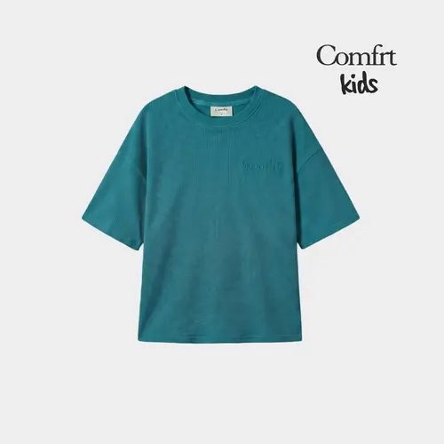 Comfrt | Waffle Kids Lounge Tee | Soft Waffle Knit Short Sleeve Shirt for Kids