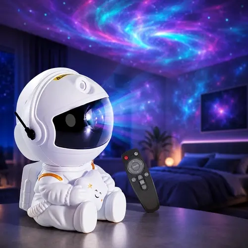 Astronaut Galaxy LED Light Projector - 360° Rotatable Dimmable Star Projector, Bedroom Nebula Decor, Ideal Cool Boy Birthday Gift Ideas, Home & Festive Decoration Supply,sohochic