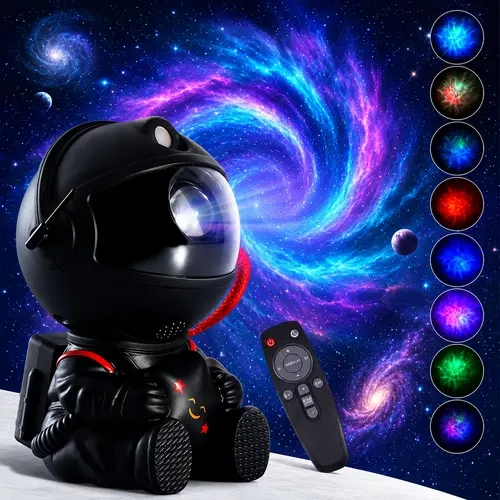 Astronaut Star Projector - Remote-Controlled Space Light, Cool Gadgets, Room Decor, Dorm Decor for Guys, Lights for Bedroom, Home & Festive Decoration,sohochic