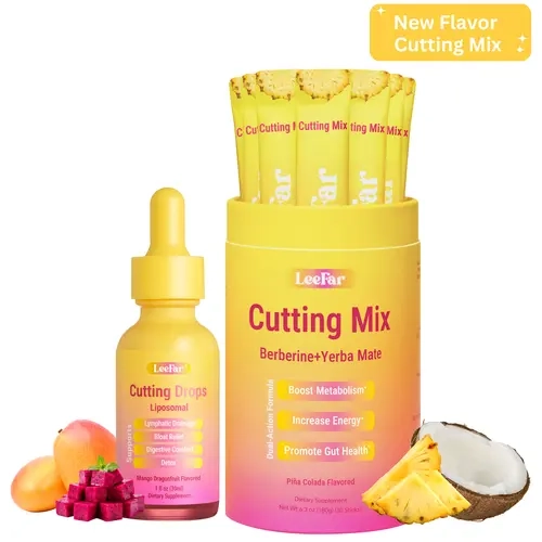 【Leefar Cutting Bundle】Leefar Cutting Mix| Piña Colada Flavor*1+Leefar Cutting Drops| Mango Dragonfruti *1